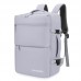 Рюкзак для ноутбука с отделением для обуви и расширением (серый)